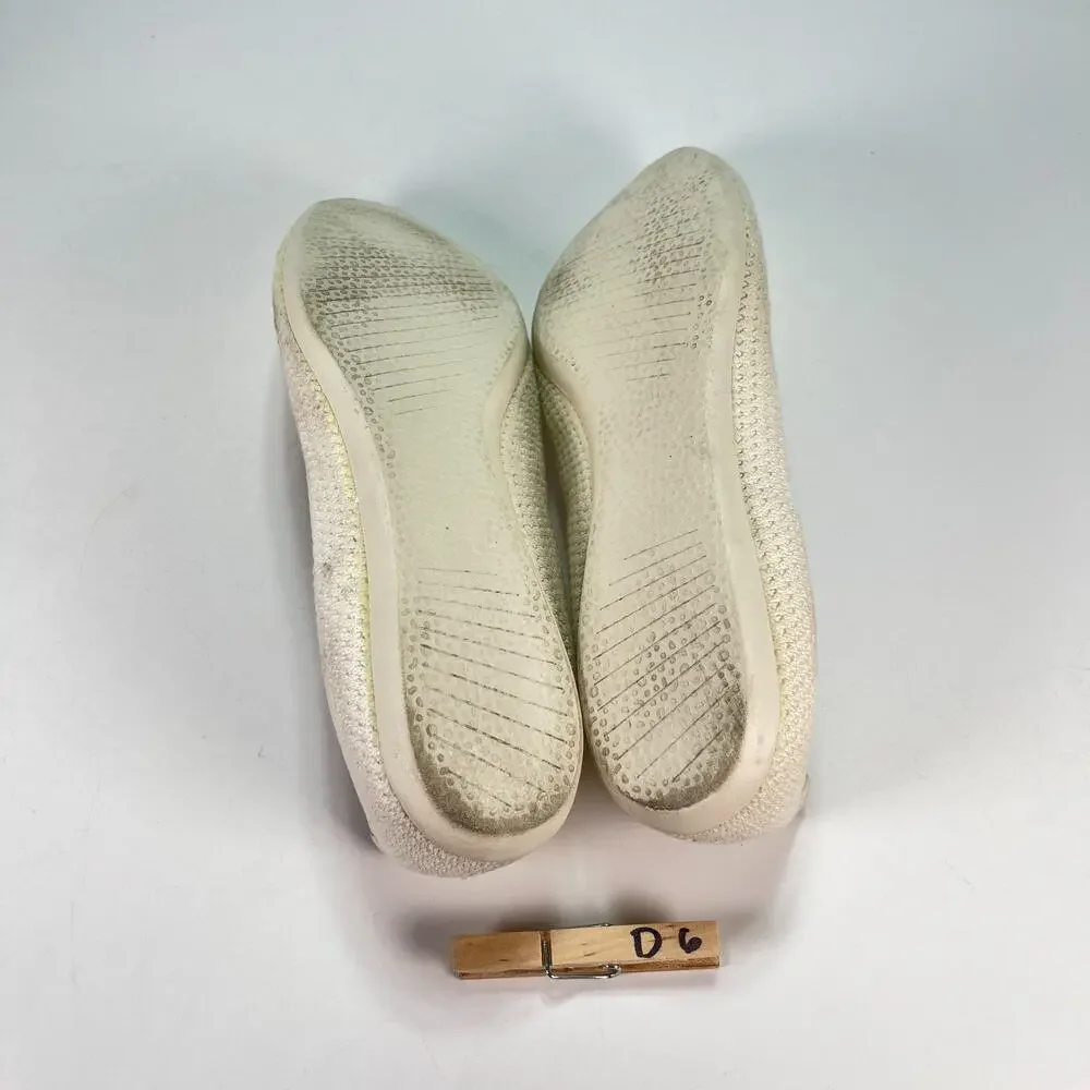 Allbirds Tree Breezers Cream Comfort Slip On Ballet Flats Shoes Women's Size 8
